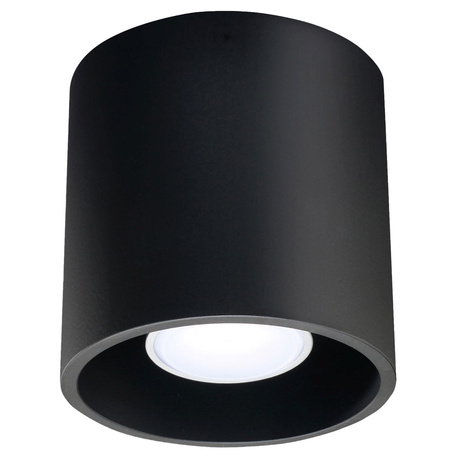 Plafond ORBIS 1 negro + 1x bombilla LED GU-10 4000K Fría 7W 630lm