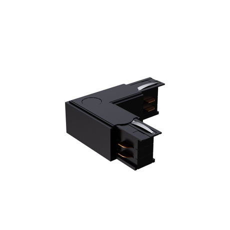Conector de ángulo izquierdo negro