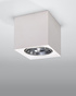 SEIDA cerámica plafond blanco + 1x bombilla LED GU-10 4000K Fría 7W 630lm