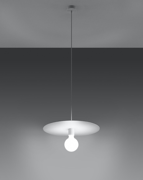 FLAVIO lámpara colgante blanco + 1x bombilla LED E27 4000K Fría 7,5W 650lm