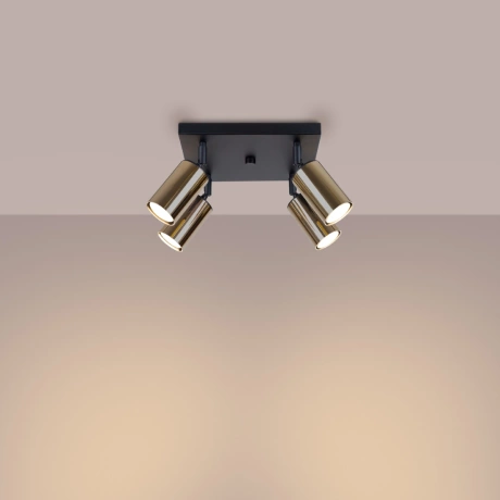 Lámpara de techo WINX 4 negro/oro