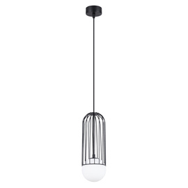 BRINA Lámpara colgante 1 negro + 1x bombilla LED G9 3000K Cálida 4,5W 450lm