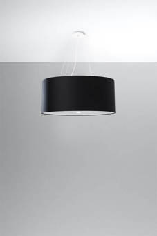 Lámpara OTTO 60 negra + 5 bombillas LED E27 3000K Cálida 7,5W 620lm