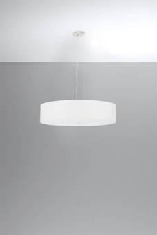 Lámpara de araña SKALA 50 blanca + 5 bombillas LED E27 3000K Cálida 7,5W 620lm