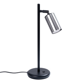 Lámpara de escritorio WINX negro/cromo + 1x bombilla LED GU-10 4000K Frío 7W 530lm