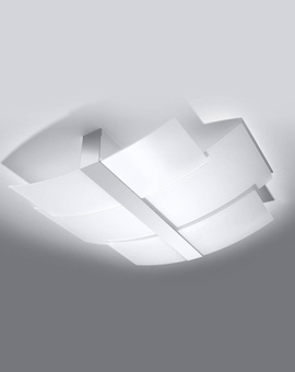 Plafond CELIA cromo + 3x bombilla LED E27 4000K Fría 7,5W 650lm