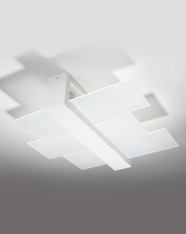 Plafond FENIKS 2 blanco + 2x bombilla LED E27 4000K Fría 7,5W 650lm