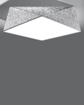 Plafond HEXA 45 CEKIN + 3x Bombilla LED E27 3000K Cálida 7,5W 620lm