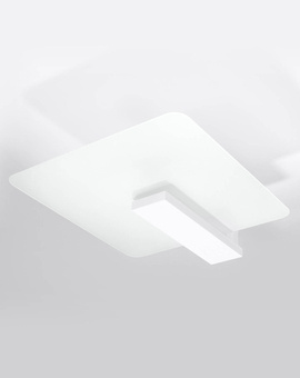 Plafond LAPPO blanco + 2x bombilla LED E27 4000K Fría 7,5W 650lm