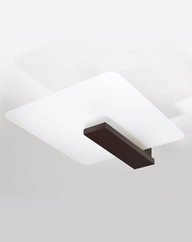 Plafond LAPPO wenge + 2x bombilla LED E27 3000K Cálida 7,5W 620lm