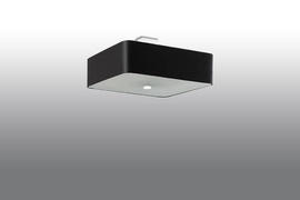 Plafond LOKKO 45 negro + 5x bombilla LED E27 3000K Cálida 7,5W 620lm