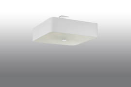 Plafond LOKKO 55 blanco + 5x Bombilla LED E27 4000K Fría 7,5W 650lm