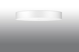 Plafond SKALA 100 blanco + 6x bombilla LED E27 4000K Fría 7,5W 650lm