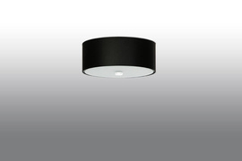 Plafond SKALA 30 negro + 3x bombilla LED E27 3000K Cálida 7,5W 620lm