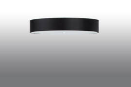 Plafond SKALA 80 negro + 6x bombilla LED E27 3000K Cálida 7,5W 620lm