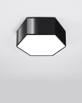 Plafond SUNDE 11 negro + 2x bombilla LED E27 3000K Cálida 7,5W 620lm