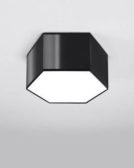 Plafond SUNDE 15 negro + 2x bombilla LED E27 3000K Cálida 7,5W 620lm