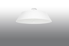 Plafond VEGA 60 blanco + 5x bombilla LED E27 3000K Cálida 7,5W 620lm