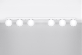 Plafond YOLI 6 blanco + 6x Bombilla LED G9 3000K Cálido 4,5W 450lm