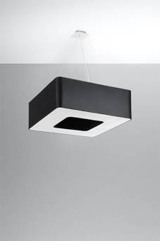 URANO 60 lámpara de araña negro + 8x bombilla LED E27 4000K Fría 7.5W 650lm