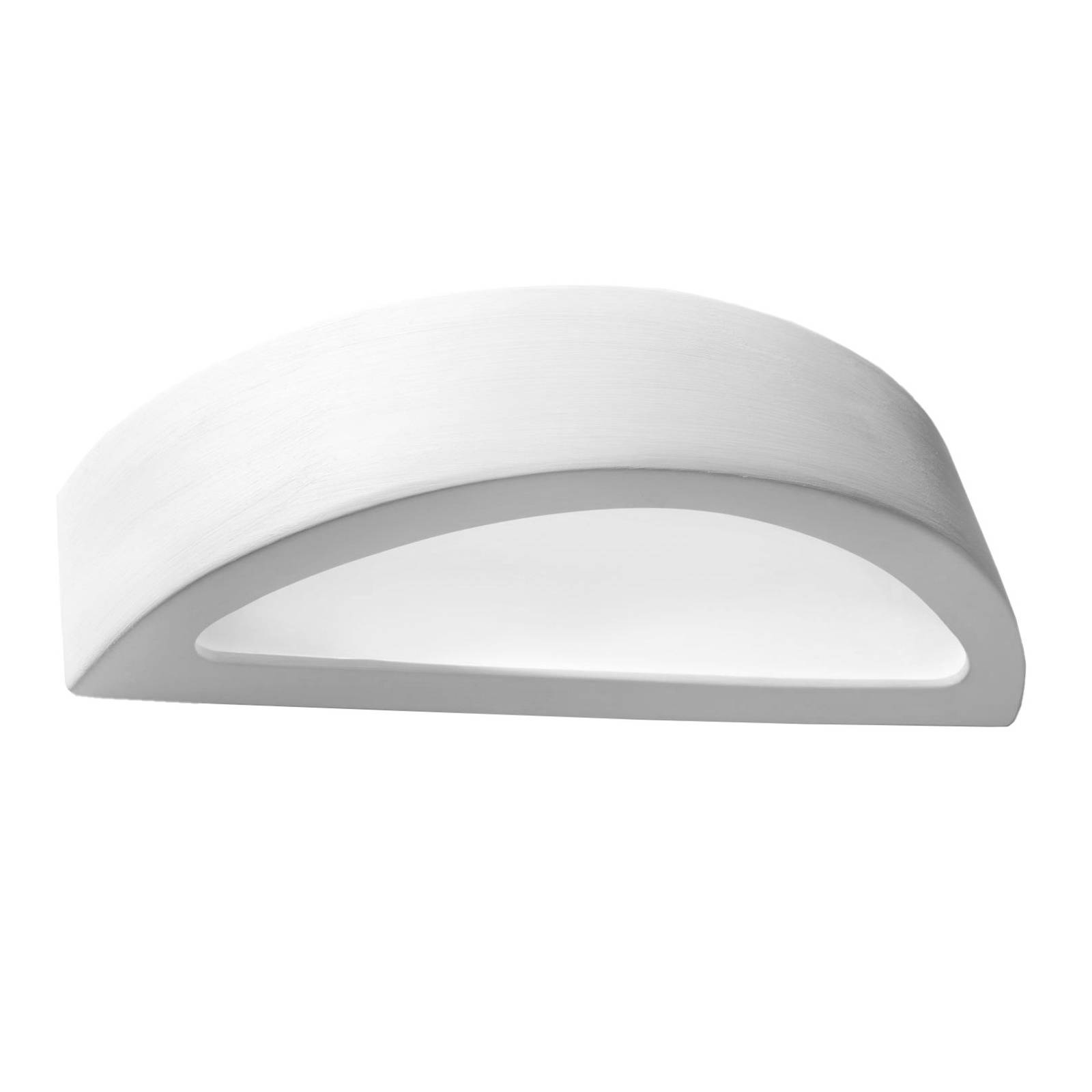 Aplique de cerámica ATENA blanco + 1x bombilla LED E27 3000K Cálida 7,5W 620lm