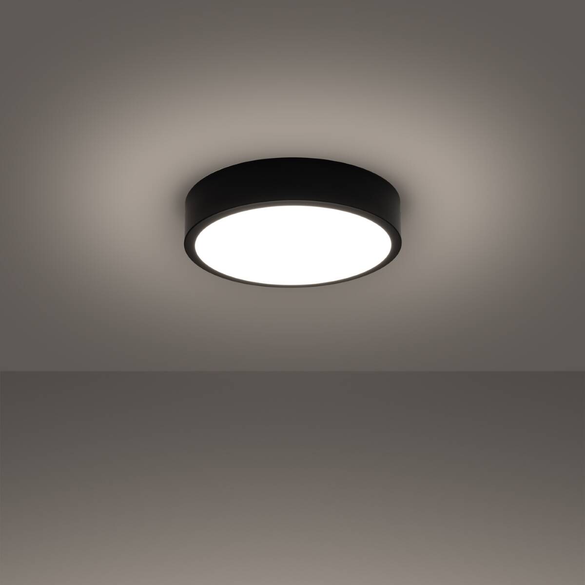 Plafón ONYX 30 negro LED 3000K