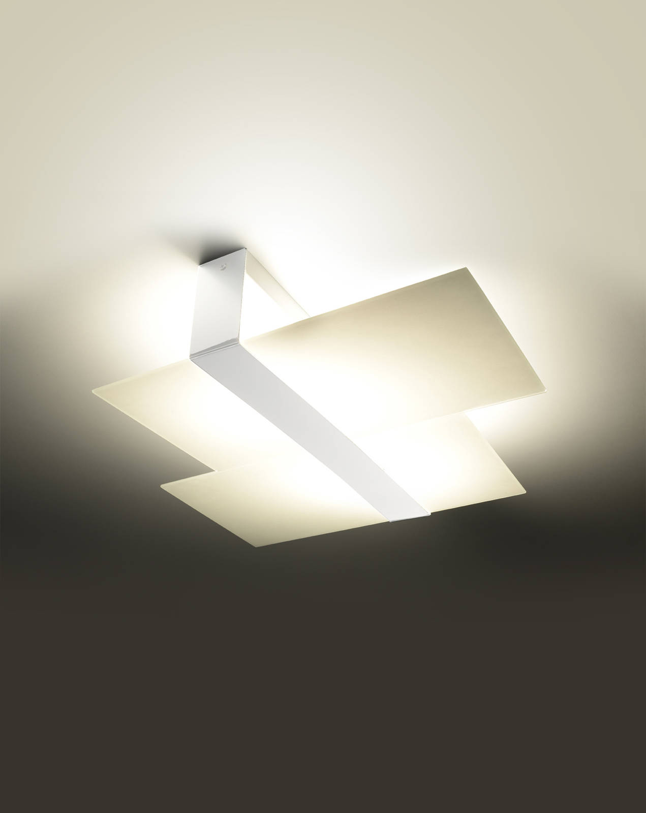 Plafond MASSIMO blanco + 2x bombilla LED E27 3000K Cálida 7,5W 620lm