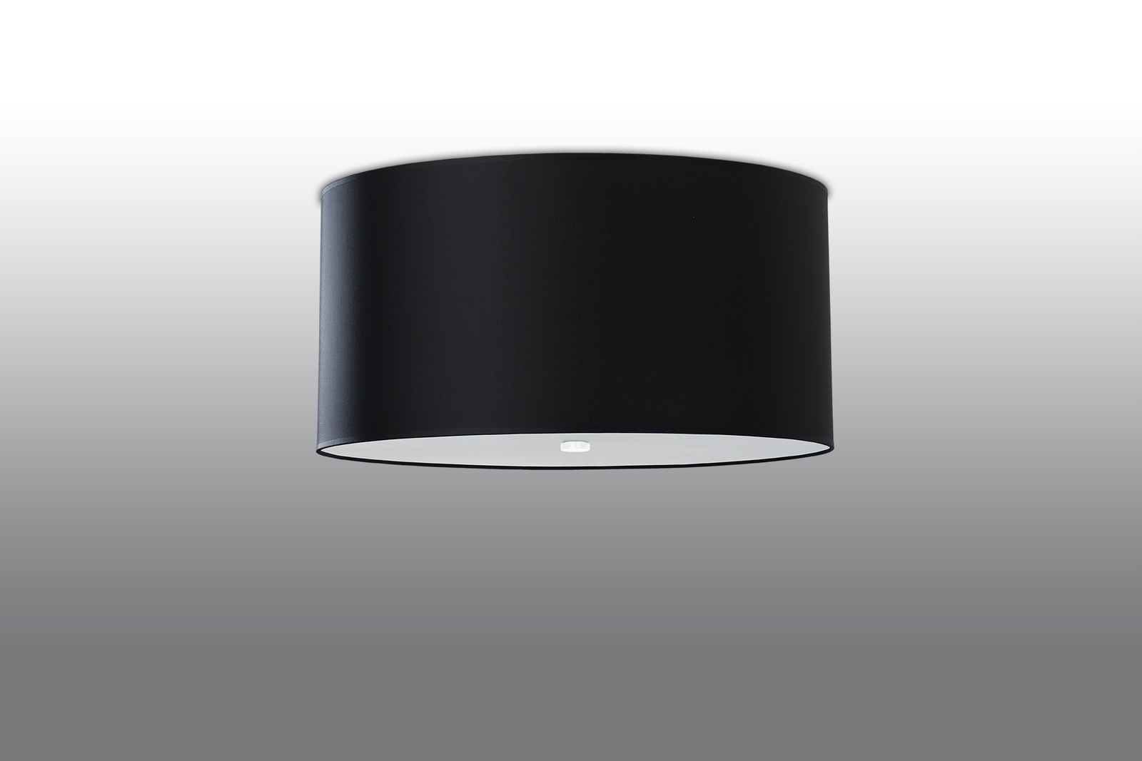 Plafond OTTO 50 negro + 5x Bombilla LED E27 3000K Cálida 7,5W 620lm