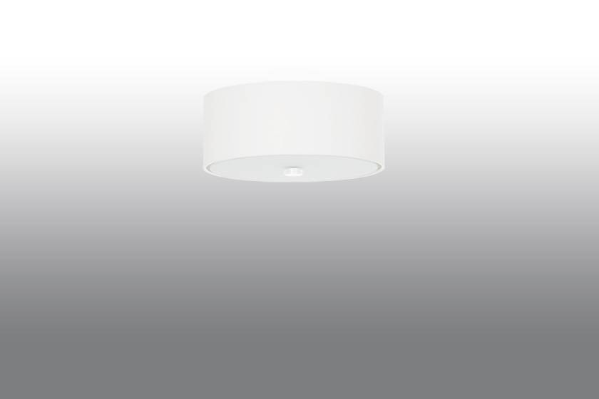 Plafond SKALA 30 blanco + 3x Bombilla LED E27 3000K Cálida 7,5W 620lm