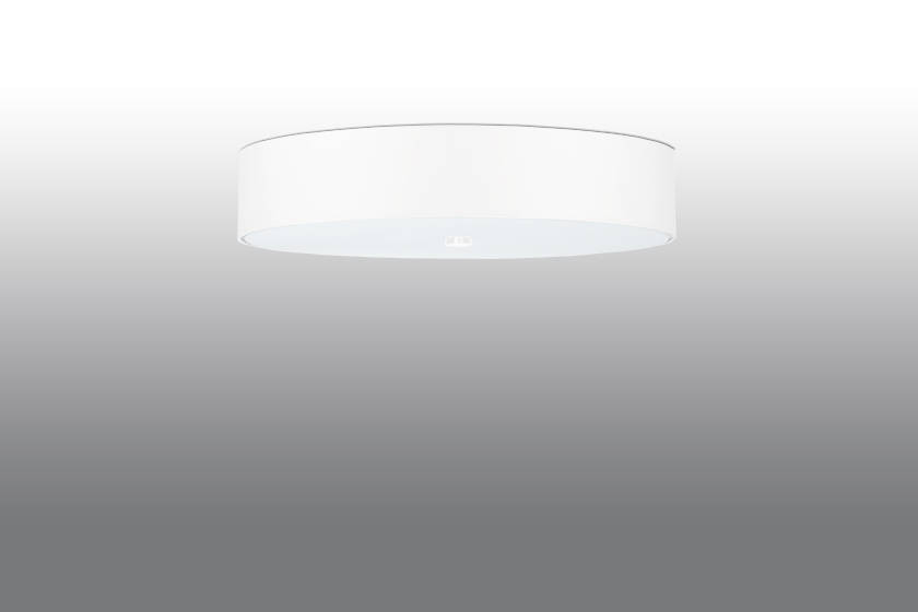 Plafond SKALA 60 blanco + 5x Bombilla LED E27 3000K Cálida 7,5W 620lm