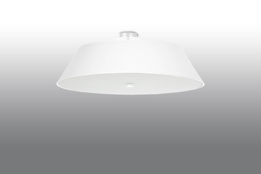 Plafond VEGA 70 blanco + 5x bombilla LED E27 3000K Cálida 7,5W 620lm