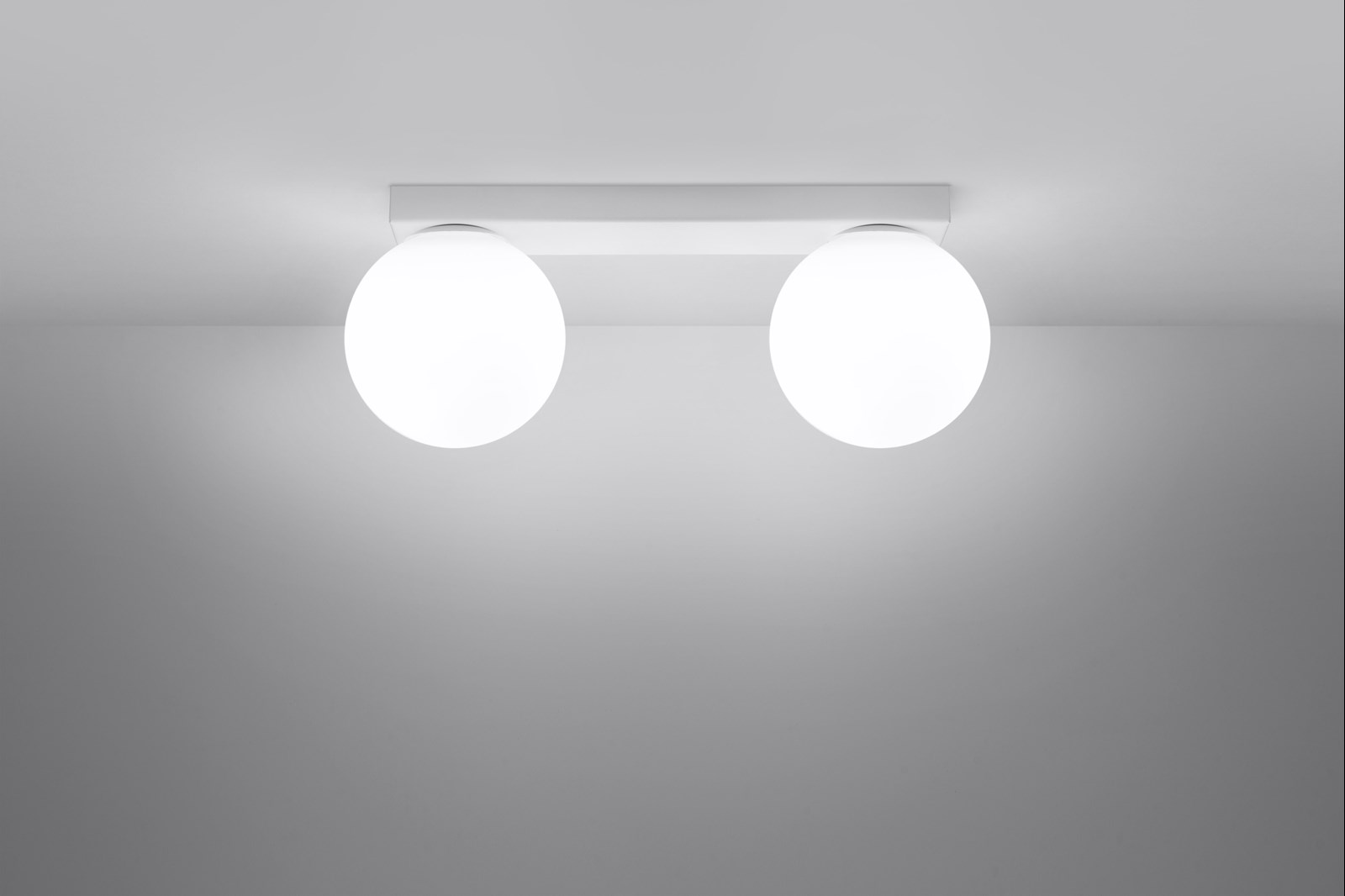 Plafond YOLI 2 blanco + 2x bombilla LED G9 4000K Fría 4,5W 460lm