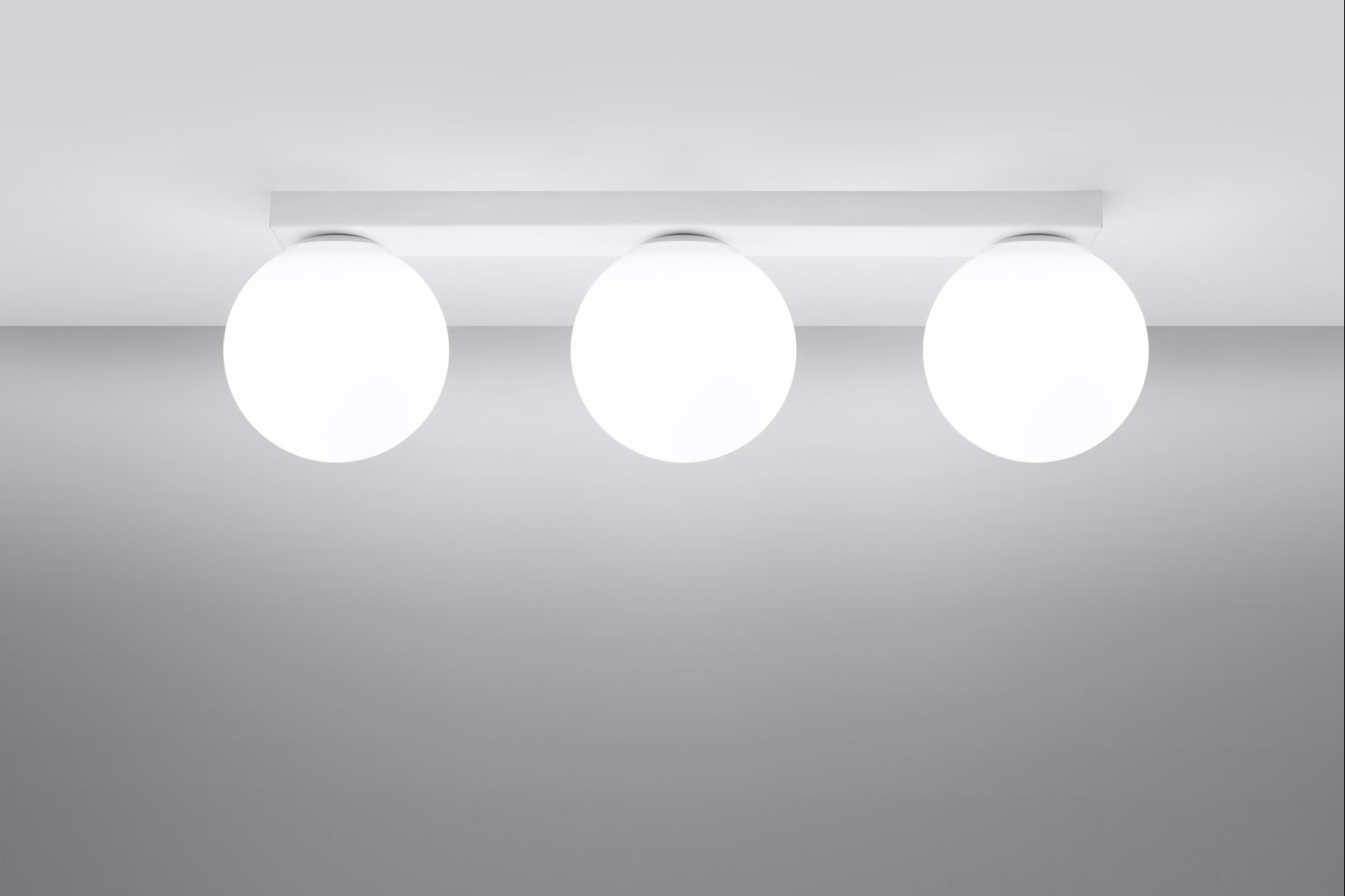 Plafond YOLI 3 blanco + 3x Bombilla LED G9 3000K Cálido 4,5W 450lm