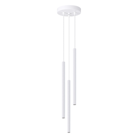 ARCHE 3P Lámpara colgante blanca + 3x bombilla LED G9 4000K Frío 4,5W 460lm