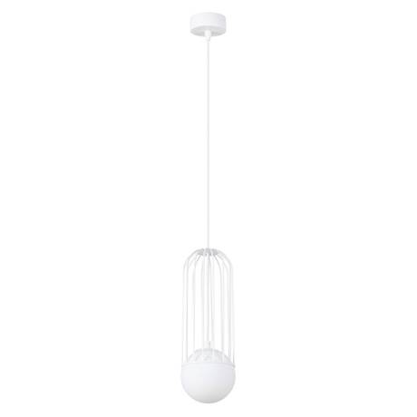 BRINA Lámpara colgante 1 blanco + 1x bombilla LED G9 3000K Cálido 4,5W 450lm