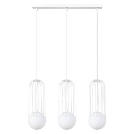 BRINA Lámpara colgante 3L blanca + 3x bombilla LED G9 4000K Frío 4,5W 460lm