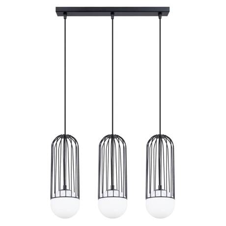 BRINA lámpara colgante 3L negro + 3x bombilla LED G9 3000K Cálida 4,5W 450lm