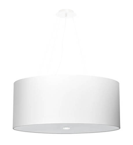 Lámpara OTTO 60 blanca + 5 bombillas LED E27 3000K Cálida 7,5W 620lm