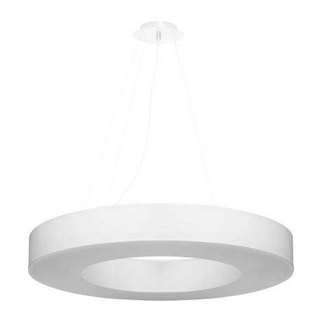 Lámpara SATURNO SLIM 70 blanca + 6 bombillas LED E27 3000K Cálida 7,5W 620lm