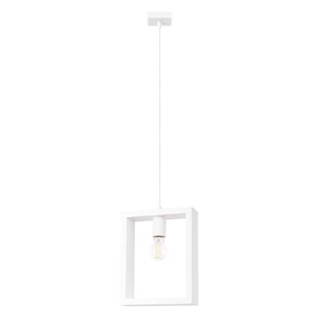 Lámpara colgante ARIES blanca + 1x bombilla LED E27 4000K Frío 7,5W 690lm