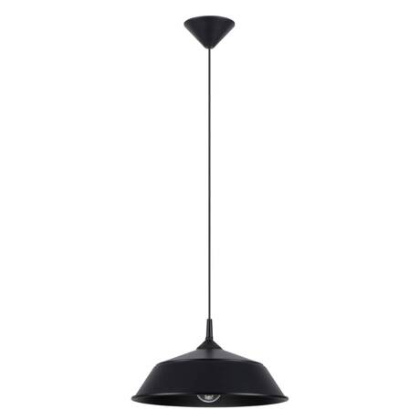 Lámpara colgante FRIKA negra + 1x bombilla LED E27 4000K Frío 7,5W 690lm