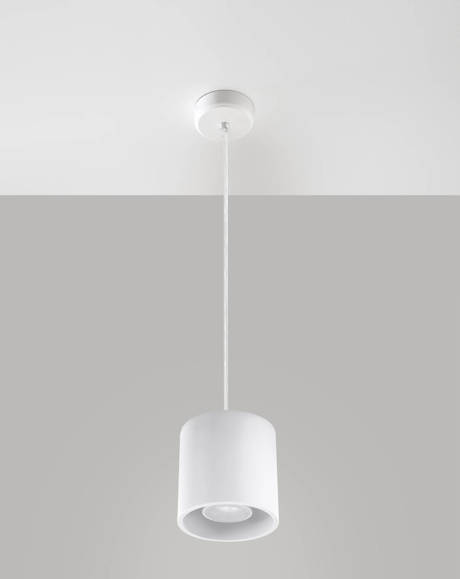 Lámpara colgante ORBIS 1 blanco + 1x bombilla LED GU-10 4000K Fría 7W 630lm