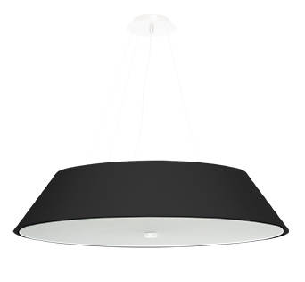 Lámpara de araña VEGA 70 negra + 5 bombillas LED E27 4000K Fría 7,5W 650lm