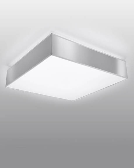 Plafón de techo HORUS 25 GRIS + 1x bombilla LED E27 4000K Fría 7,5W 650lm