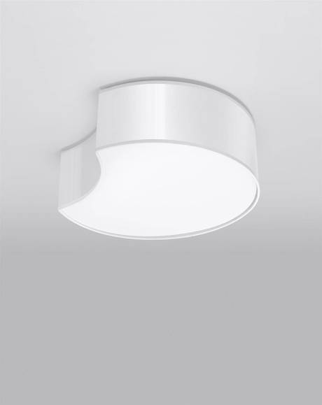 Plafond CIRCLE 1 blanco + 2x bombilla LED E27 3000K Cálido 7,5W 620lm