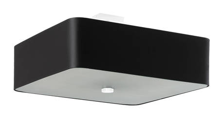 Plafond LOKKO 45 negro + 5x bombilla LED E27 3000K Cálida 7,5W 620lm