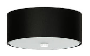 Plafond SKALA 30 negro + 3x bombilla LED E27 3000K Cálida 7,5W 620lm